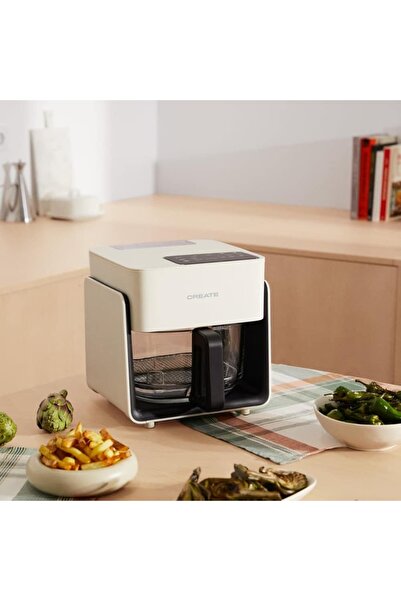 Create Hot air and steam fryer, CREATE, Air Fryer Mist, cream