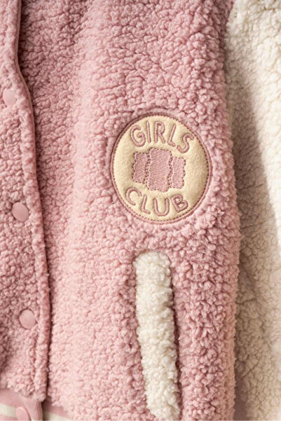 Haribo Girl's Fleece College Jacket - Powder