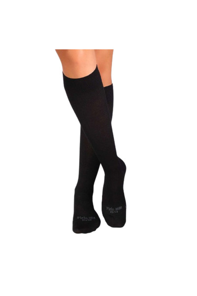 Pirin Hill Șosete compresive lungi 3/4 din Bumbac Mercerizat Negru