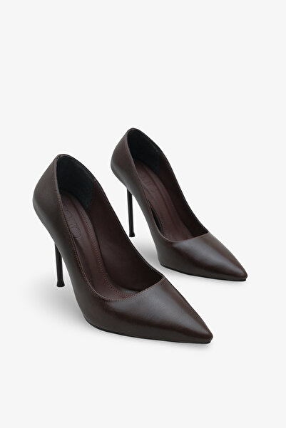 LOJO Tocuri cu vârf ascuțit pentru femei, cu cataramă aurie, cu toc stiletto Sersey