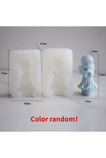 Choice قالب شمعة سيليكون على شكل ملاك مجنح للأولاد والبنات، أداة صنع صابون من...