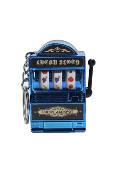 dalimag Breloc interactiv JackPot cu manetă funcțională, 6 x 4 cm, albastru