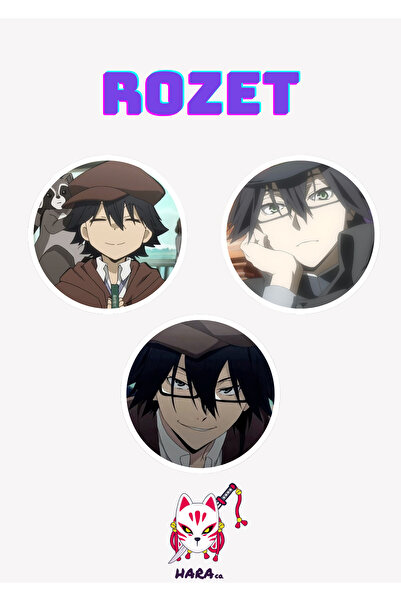Hara Company Bungou Stray Dogs Animesi Ranpo Anime Rozet Seti 3’lü