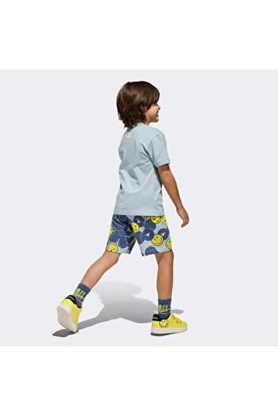 adidas x Smileyworld Çocuk Mavi Eşofman Takımı