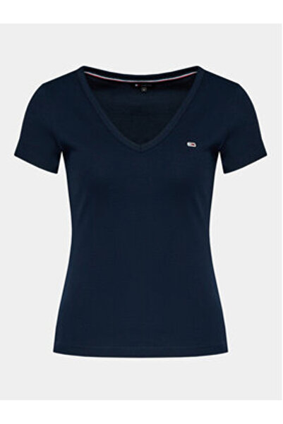Tommy Jeans Women's T-Shirt DW0DW17385 Navy Blue