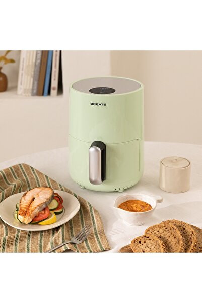 Create Hot air fryer, CREATE, Air Fryer, 1.5 l, pastel green