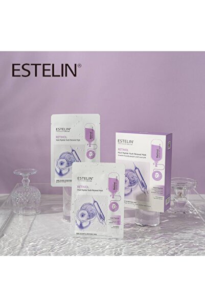 ESTELİN قناع الوجه ريتينول متعدد الببتيد لتجديد شباب البشرة - قناع ورقي مضاد ...
