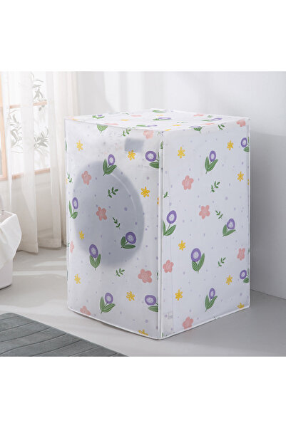 Choice غطاء غسالة ومجفف أسطوانة توليب مقاس 63 × 62 × 85 سم، غطاء غسالة، سحابات PEVA، مقاوم للماء، تحميل أمامي Su