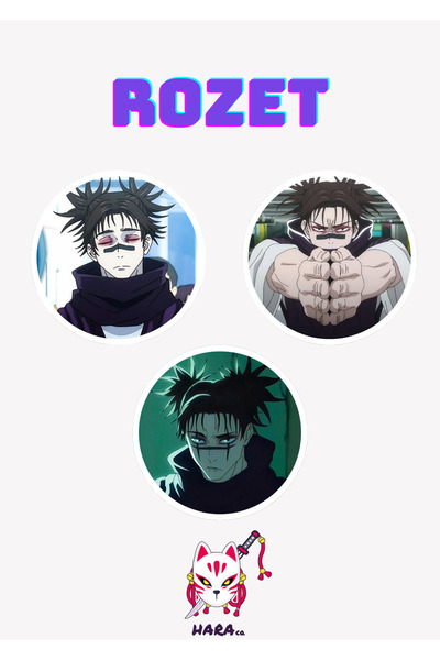 Hara Company Jujutsu Kaisen Animesi Choso Anime Rozet Seti 3’lü