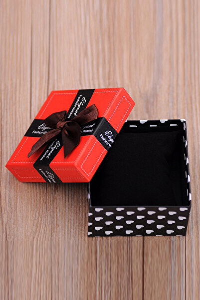 dorbe صندوق هدايا أنيق باللون الأحمر للمجوهرات والساعات للمناسبات الخاصة مع ش...