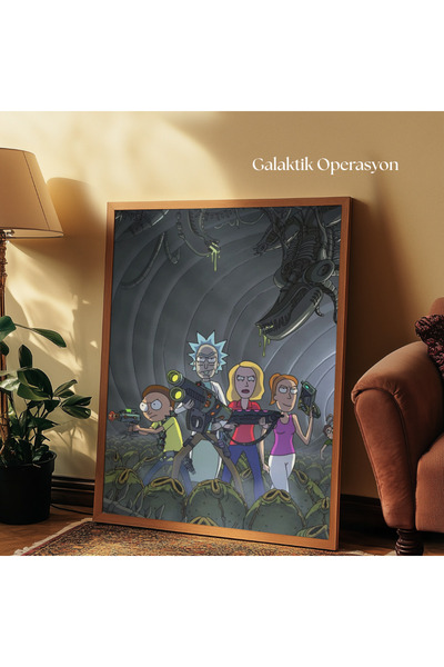 tuvart Sayılarla Boyama Seti Rick and Morty 35x50cm, - Galaktik Operasyon