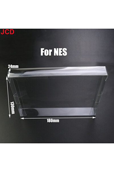 JCD علبة خرطوشة ألعاب شفافة من قطعة واحدة لجهاز NES، حافظة بلاستيكية من CIB G...