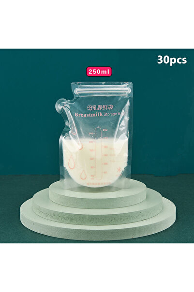 Choice 250ml (30pcs) 30Pcs Breast Milk Storage Bags with Marker Pen Disposabl...