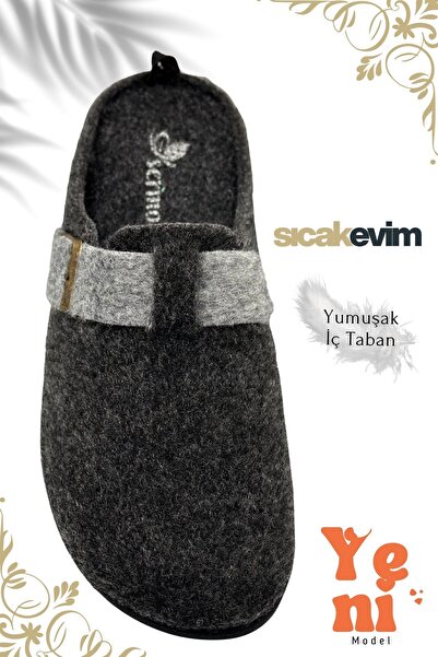 Moda Anna Γυναικείες χειμερινές παντόφλες για το σπίτι – Ζεστές, ελαφριές και ανθεκτικές, κομψές βελούδινες παντόφλες καπνιστό γκρι