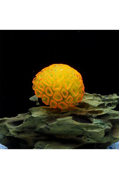 Choice قطعة واحدة من ديكورات المرجان الدماغي الفلوري الاصطناعي الواقعي باللون...