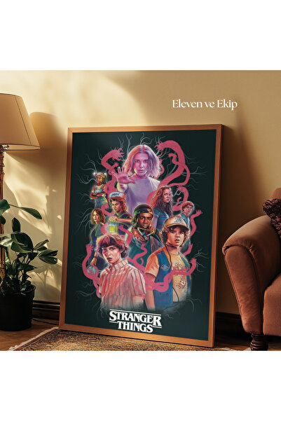 tuvart Sayılarla Boyama Seti Stranger Things 35x50cm, - Eleven ve Ekip