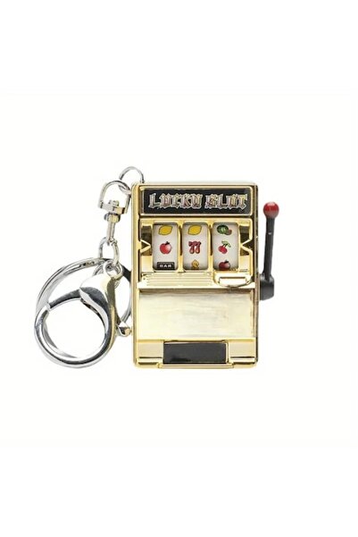 dalimag Breloc decorativ mini slot machine, auriu