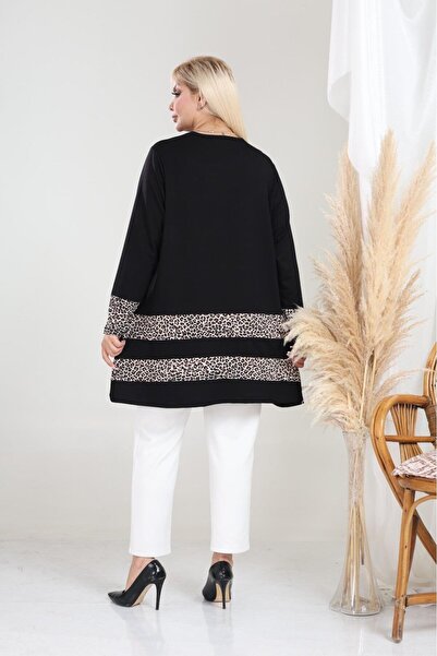 EMEZ Μπλούζα με μοντέλο καμπάνας Leopard ριγέ
