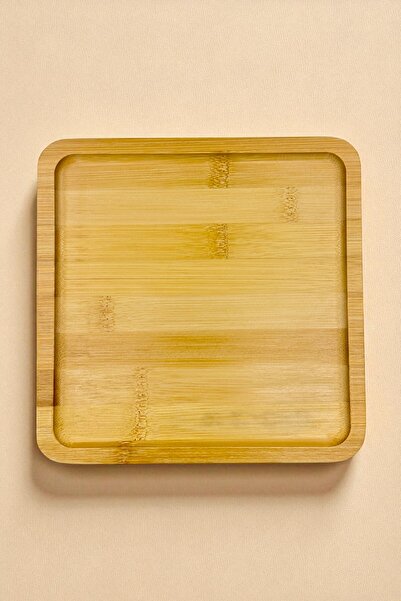 Kitchen Way Bamboo Presentation Tray Square Tray 20cm Kw-154