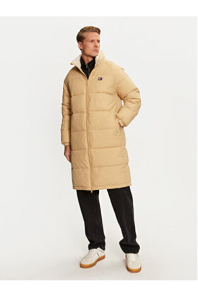 Tommy Jeans Geacă de iarnă pentru bărbați DM0DM20604 bej