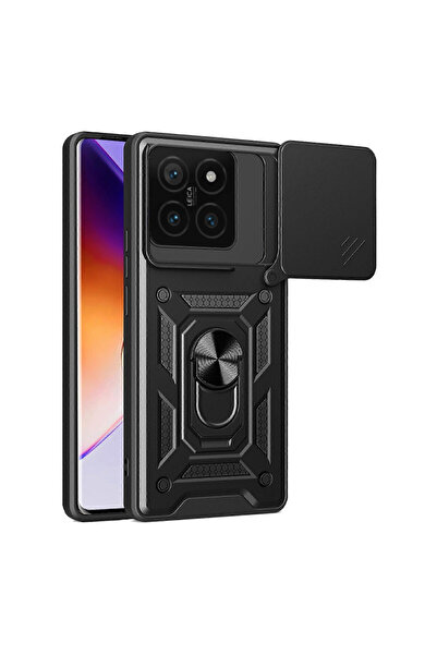 Optim Solution Husa Shutter Spate Armor Ring Lens Cover pentru Xiaomi 14T Pro...