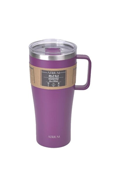 Atrium كوب معزول بمقبض بارد وساخن 900.00 مل ( 1.58 نقطة ) بنفسجي
