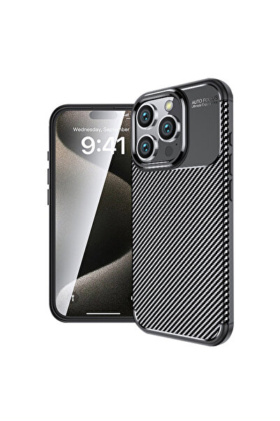 Optim Solution Husa Carbon RebellionPro pentru Apple iPhone 16 Pro Max, Anti-...