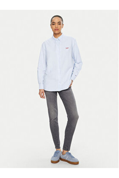 Tommy Jeans Cămașă de damă DW0DW19358 Albastră