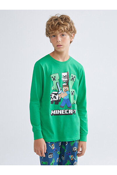 LC Waikiki LCW Erkek Çocuk Minecraft Baskılı Pijama Takımı