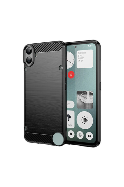 Optim Solution Husa Carbon Resistance pentru Nothing CMF Phone 1, Anti-Soc, N...