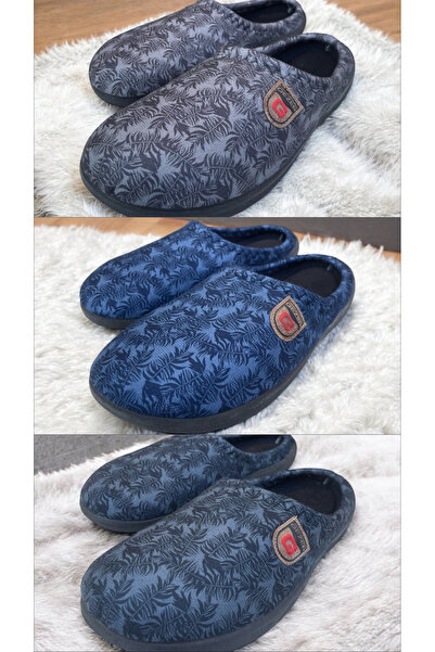 GEZER Men's Home Carpet Slippers. Guest Slippers Soft Sole Set of 3. Set of 3 Winter Men's Home Slippers