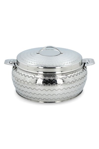 Bien Servi Millennium Belly Hot Pot High Quality Easy Clean Silver 4L