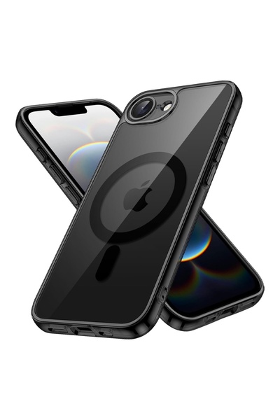 Optim Solution Husa de Protectie MagSafe pentru Apple iPhone 16e, ProCore Tech, Negru/Clear