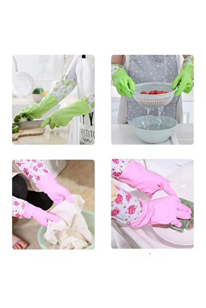 ARVALE Dishwashing and Kitchen Cleaning Gloves – Long Sleeve, Waterproof, Durable