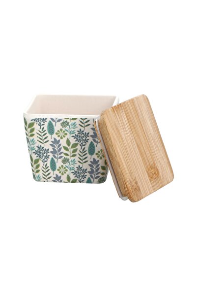 Felli Bamboo Fiber Box with Multicolor Lid 150ml