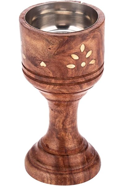 Hope Wooden Incense Burner 7Cm X 7Cm X 15Cm Wooden, Gold