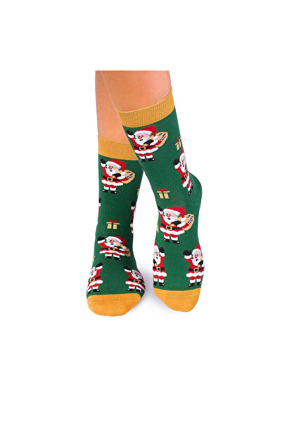 Pirin Hill Коледни памучни чорапи Цвят Памук Дядо Коледа Зелен