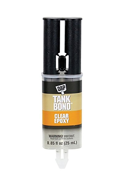 DAP Dab Tank Bond Clear Epoxy Adhesive Syringe, 0.85 fl oz