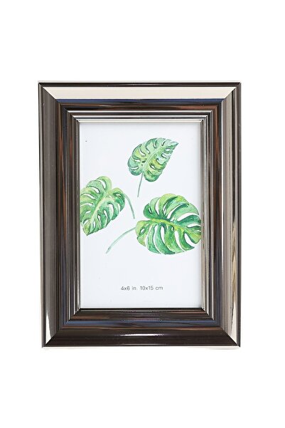 SHOPIENS Photo frame 365-GM1 46, rectangular, 15 x 10 cm, silver, plastic