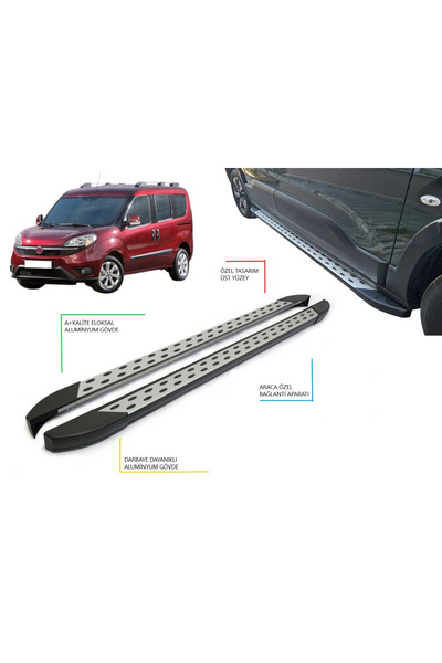 TUNAX OTO DOBLO BENEKLİ YAN BASAMAK 2010 2011 2012 2013 2014 2015 2016 2017 2...