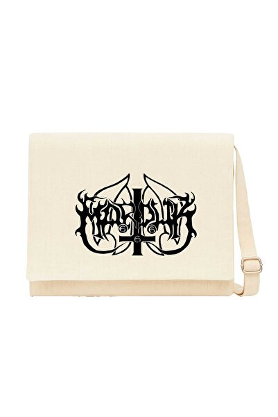 CrowsGate Marduk Logo Krem Platno Poštarska torba