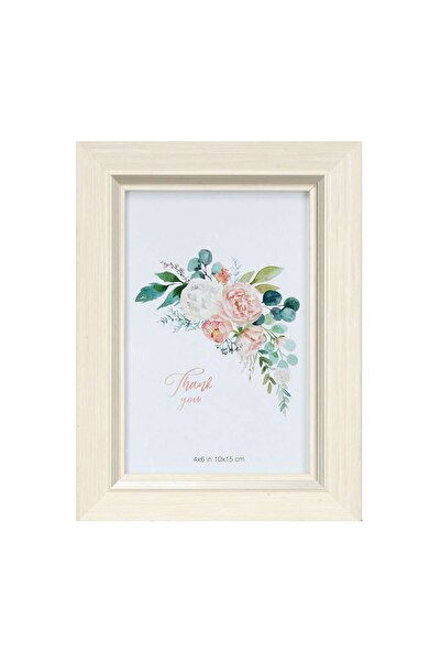 SHOPIENS Photo frame 3312-64GT 46, rectangular, 15 x 10 cm, cream, plastic