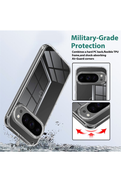 Optim Solution Θήκη TPU υψηλής διαύγειας για Google Pixel 10/10 Pro, Σχεδιασμός Diamond, Διαφανής