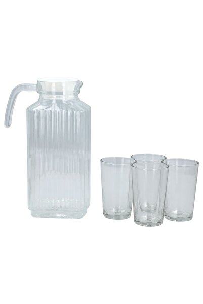 Bien Servi 5-piece drink set with a stylish, easy-to-clean design and a clear, comfortable handle.