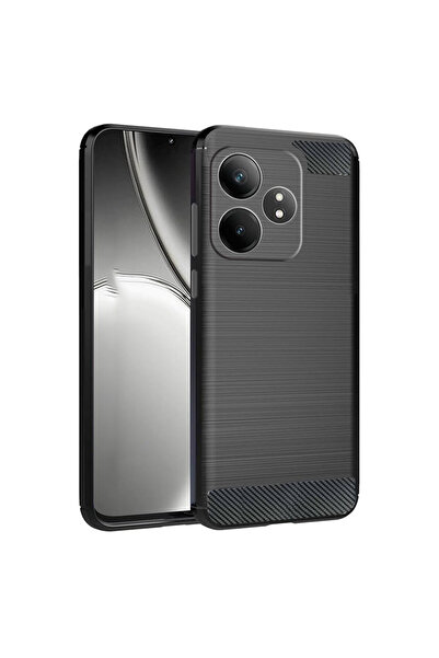 Optim Solution Husa Carbon Resistance pentru Realme GT 6, Anti-Soc, Negru