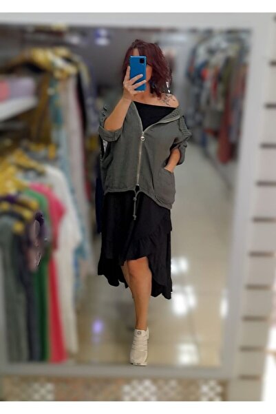 Bade İTALYAN FİLE DETAYLI KETEN CEKET