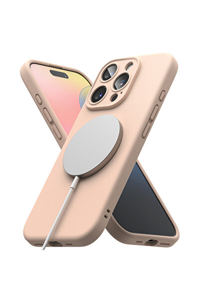 Optim Solution Husa Smooth Silicone MagSafe cu Microfibra pentru Apple iPhone...