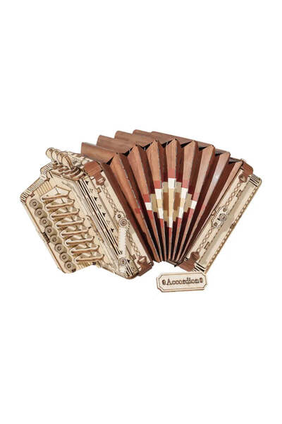 Rolife Puzzle 3D Acordeon, 156 piese, Lemn,