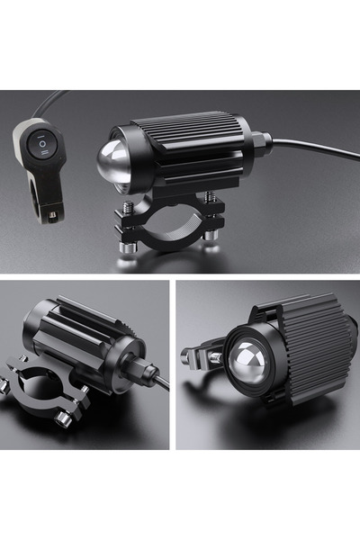 OEM 2 li Sis Farı Sarı + Beyaz Sabit - Çakarlı Mod + Düğme Videolu