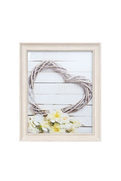 SHOPIENS Picture Frame 3392-1312 T 810, Rectangular, 25 x 20 cm, Cream, Plastic